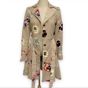 Rare Anthropologie corset pansy jacket size 4